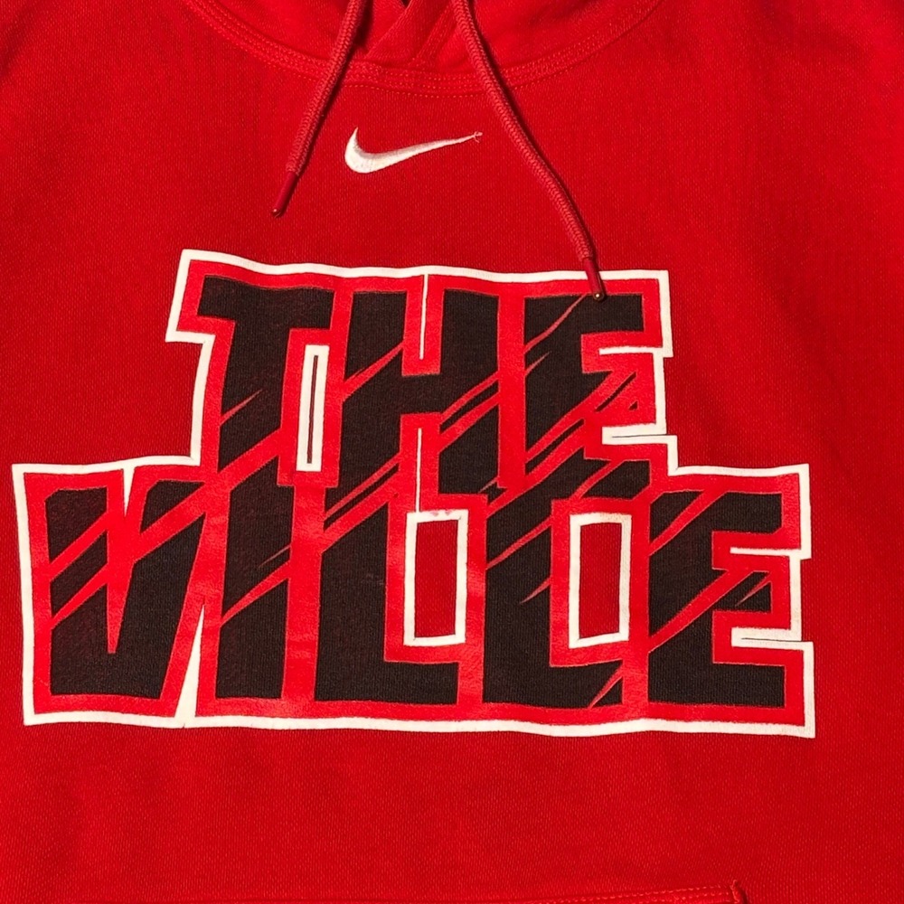 Nike Hoodie Mens Small Red The Ville Jason Graphic Pullover 598437-657 - Picture 4 of 16